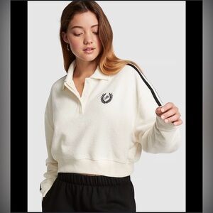 PINK White with Black Piping Sweatshirt- Size XXL